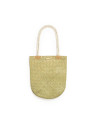 Sac shopping Bedwey Paille Laminé