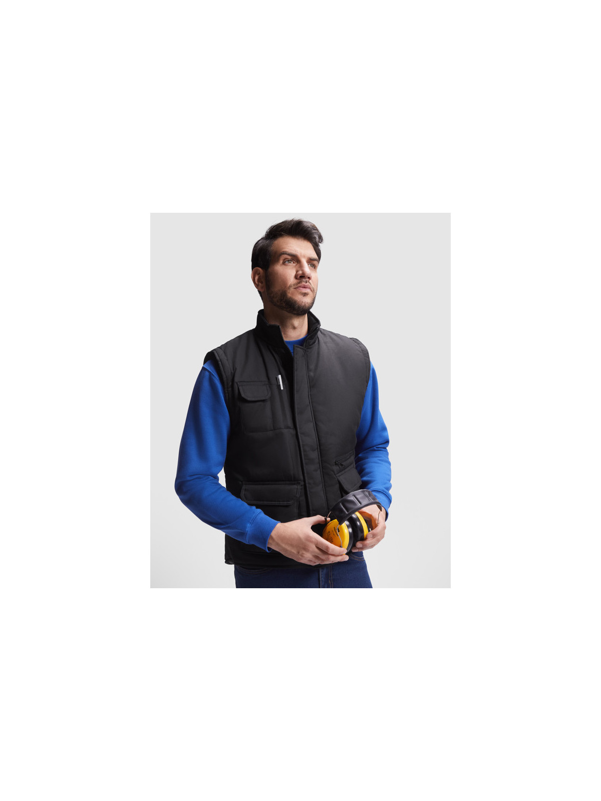 Gilet de travail multi-poches à col montant ALMANZOR