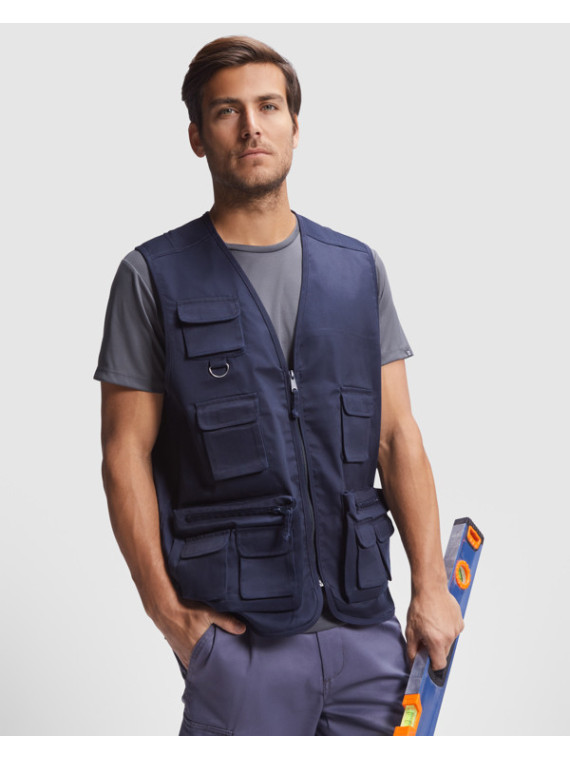 Gilet de travail multi-poches col en V VENERA