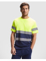 T-shirt technique bicolore haute visibilité DELTA