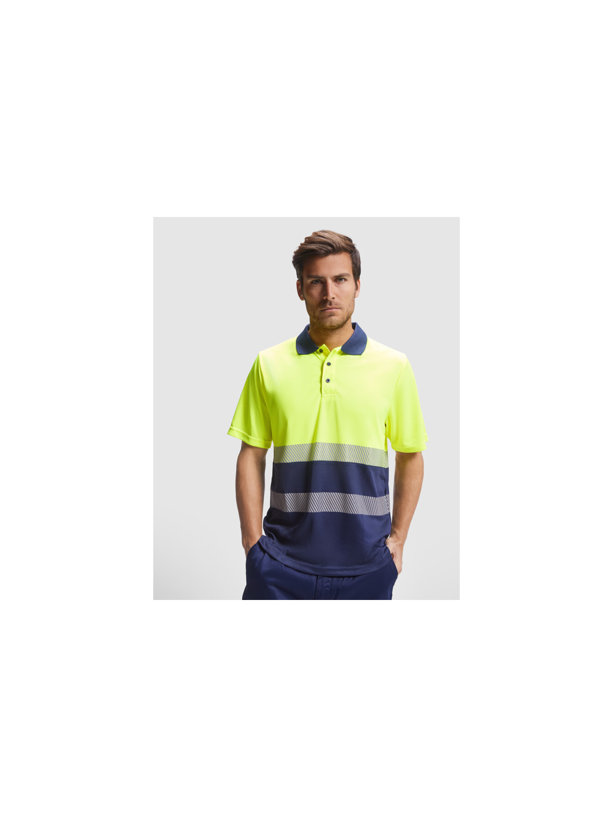 Polo technique haute visibilité à manches longues VEGA