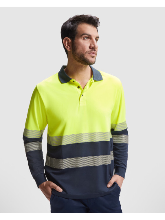 Polo technique haute visibilité à manches longues VEGA LS