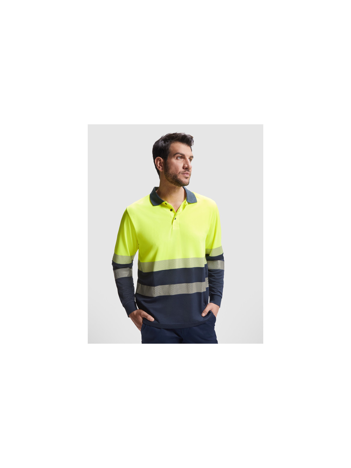 Polo technique haute visibilité à manches longues VEGA LS