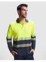 Polo technique haute visibilité à manches longues VEGA LS