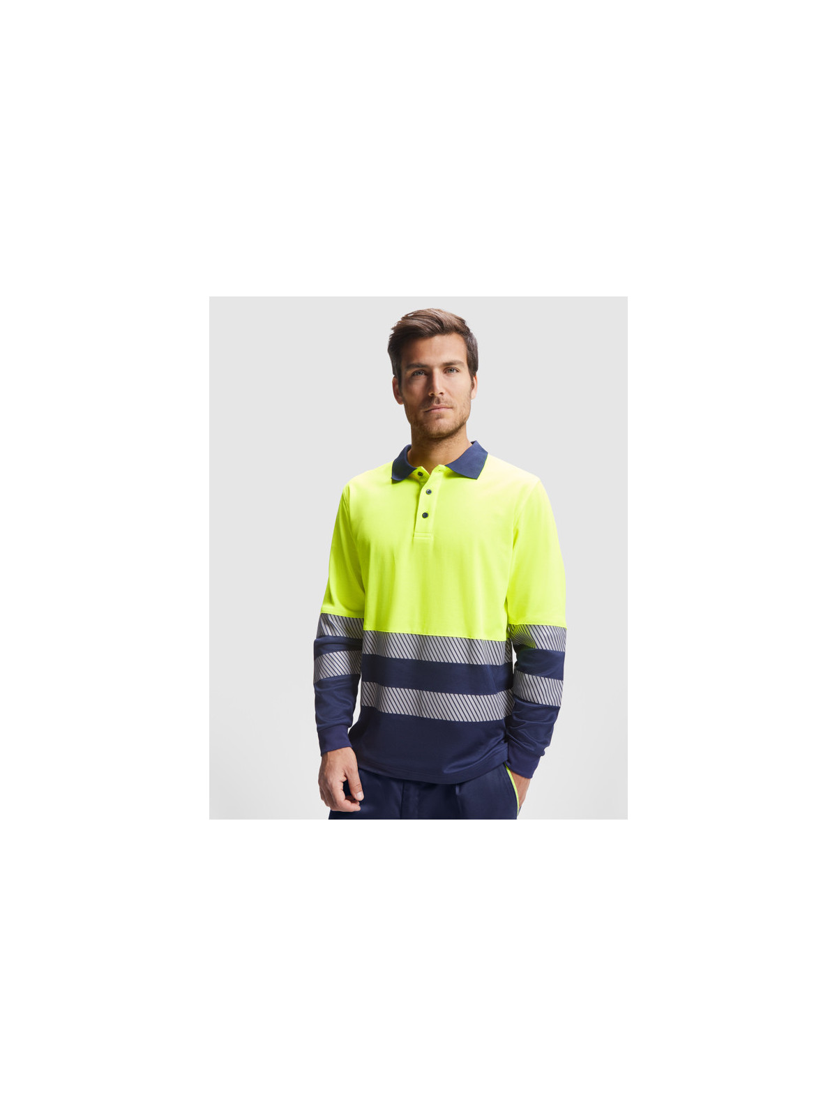 Polo technique haute visibilité à manches longues ATRIO LS