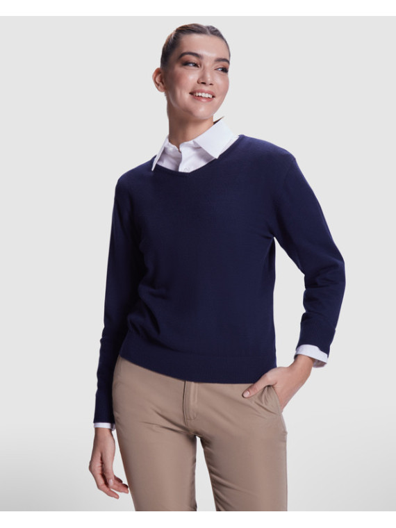 Pull à col V à mailles fines pour femme HILUX WOMAN