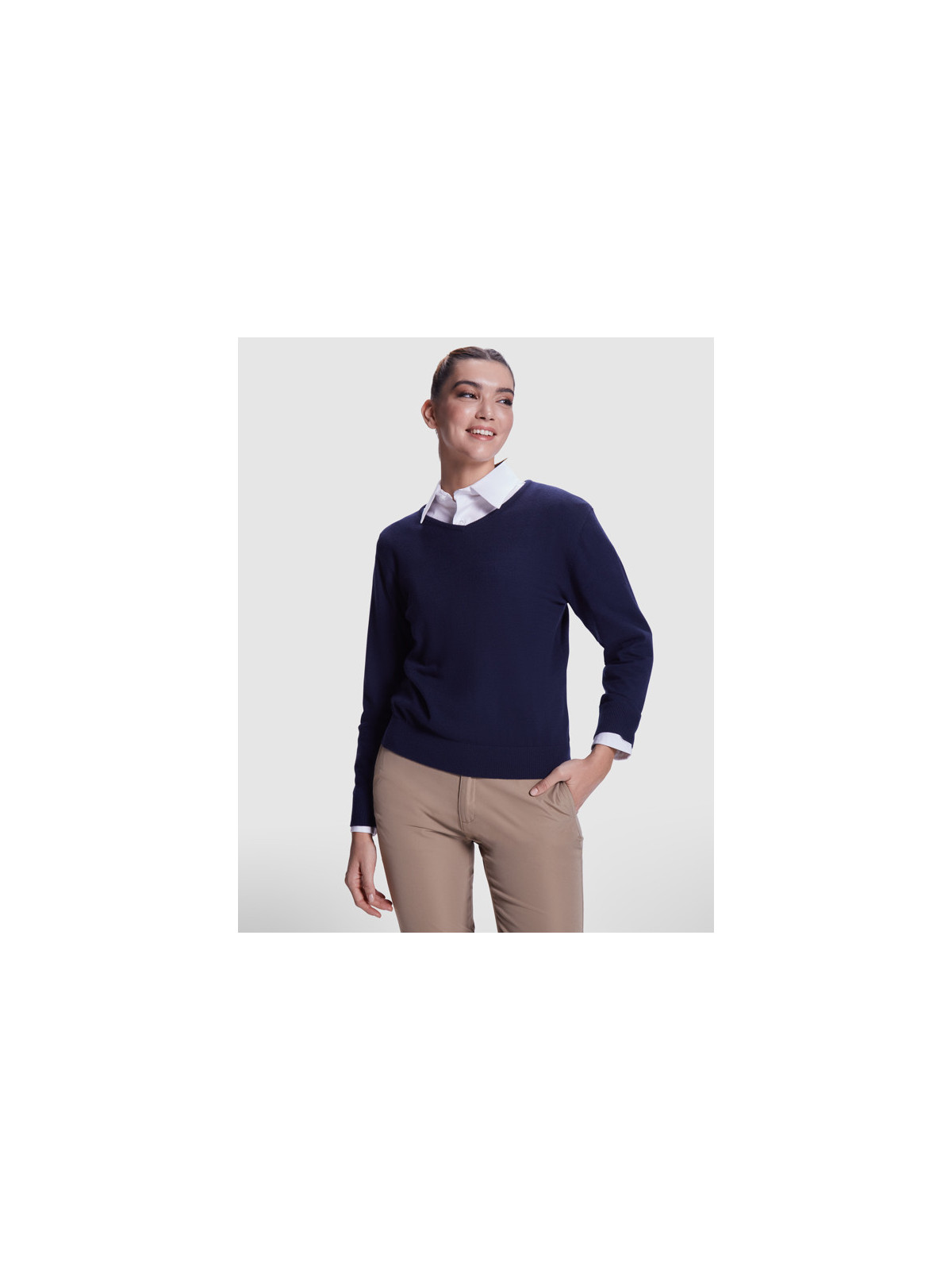 Pull à col V à mailles fines pour femme HILUX WOMAN