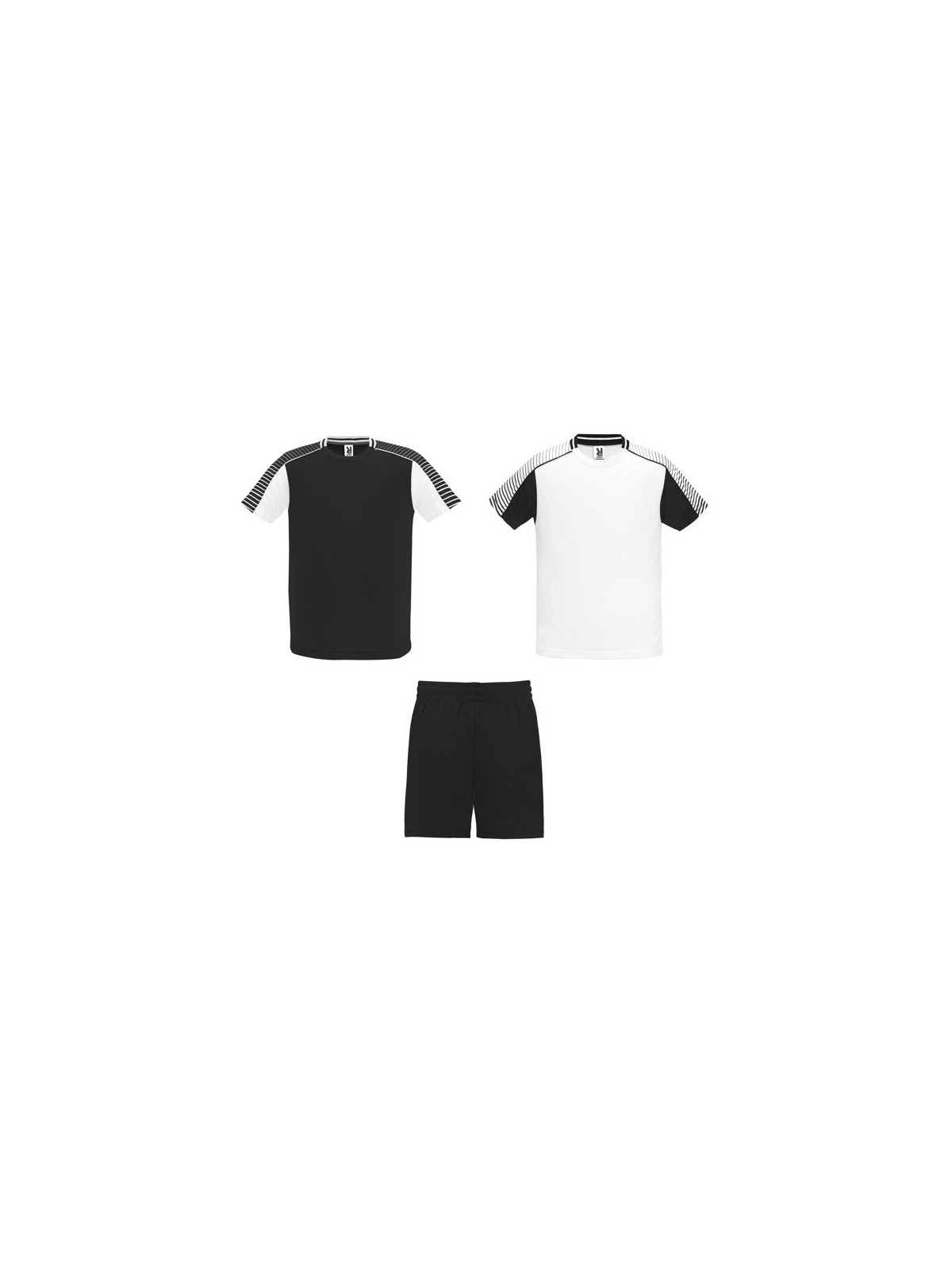 Kit de sport unisex composé de 2 t-shirts + 1 short JUVE