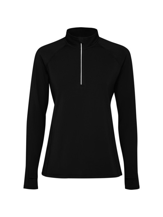 Sweat technique femme col zippé a bande réfléchissante  ESTAMBUL WOMAN