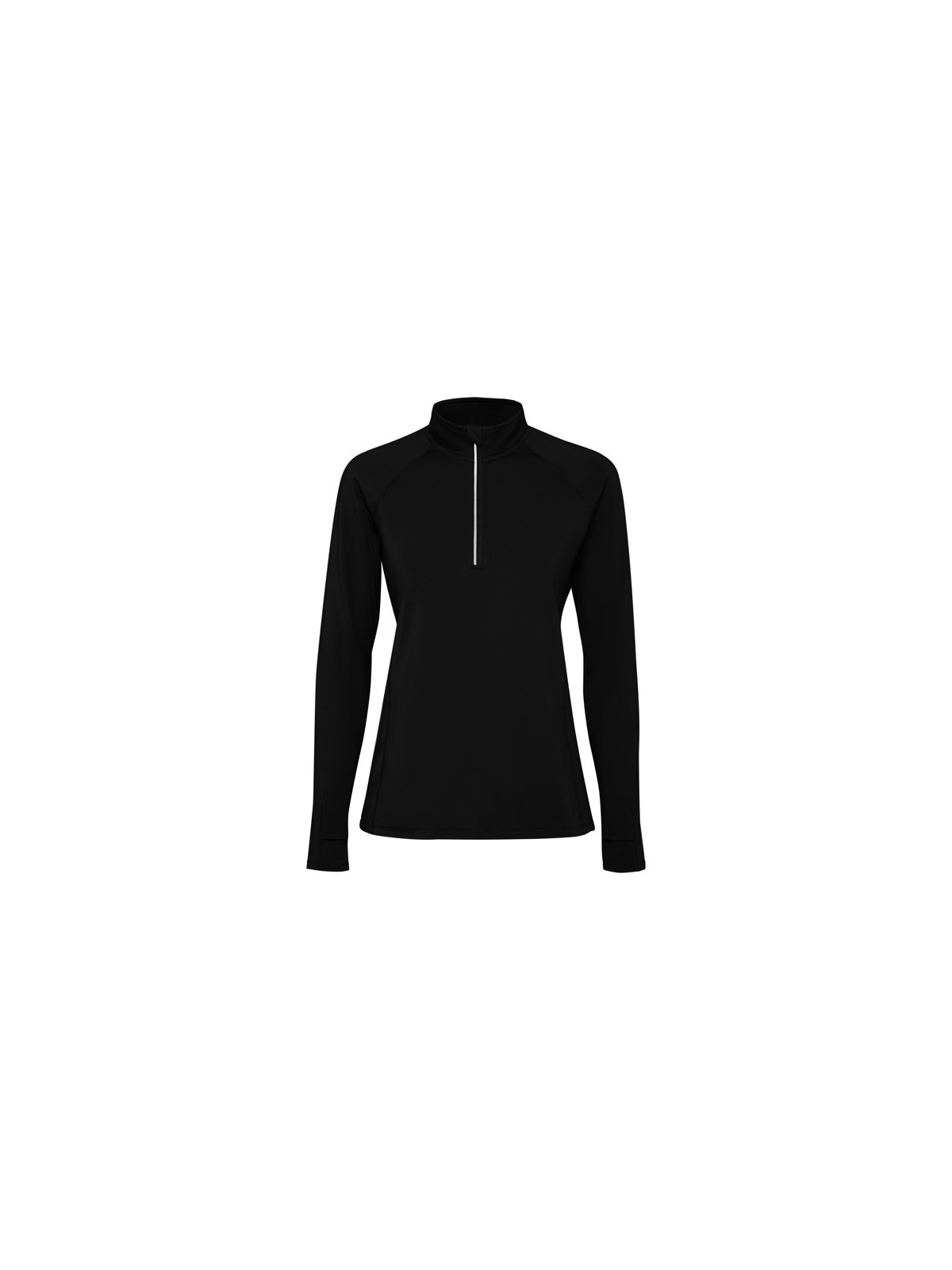 Sweat technique femme col zippé a bande réfléchissante  ESTAMBUL WOMAN