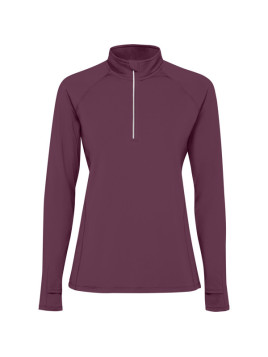 Sweat technique femme col zippé a bande réfléchissante  ESTAMBUL WOMAN