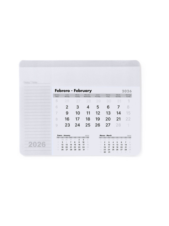 Tapis Souris Calendrier Rendux