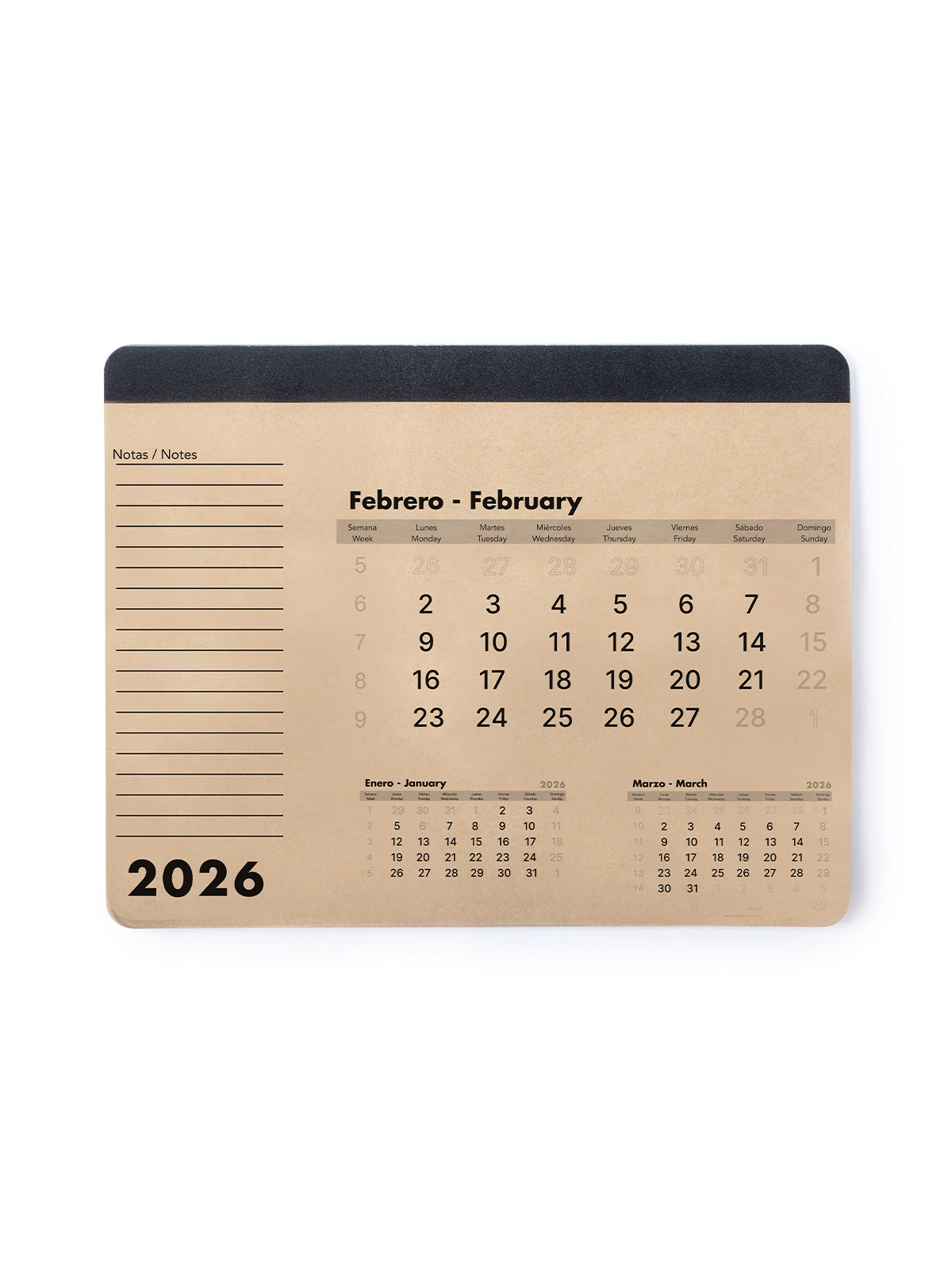 Tapis Souris Calendrier Flen