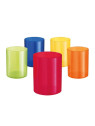 Pot à crayons couleur translucides - Coloris assortis - Le lot de 5