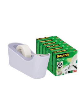 Pack dévidoir lourd C18 + 6 rubans Scotch Magic invisible