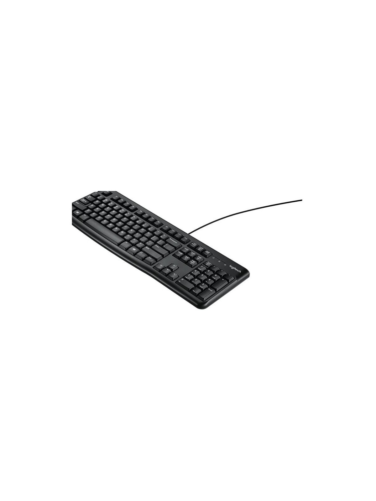 Clavier filaire Logitech K120 AZERTY USB - Noir