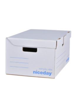 Containers pour boîtes d'archives Blanc - Le lot de 10