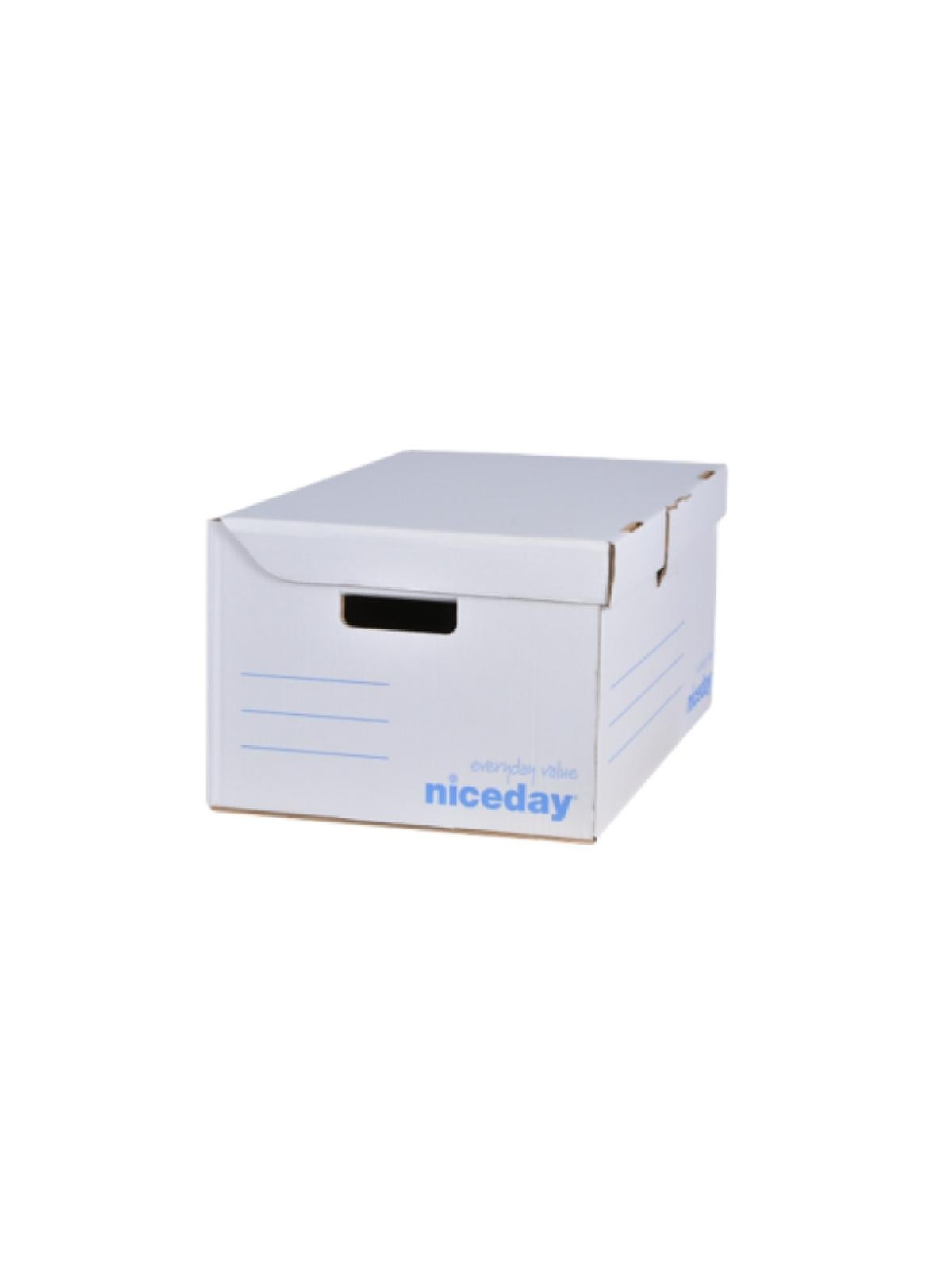 Containers pour boîtes d'archives Blanc - Le lot de 10