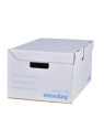 Containers pour boîtes d'archives Blanc - Le lot de 10