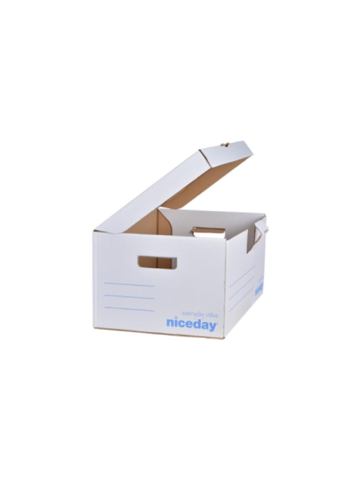 Containers pour boîtes d'archives Blanc - Le lot de 10