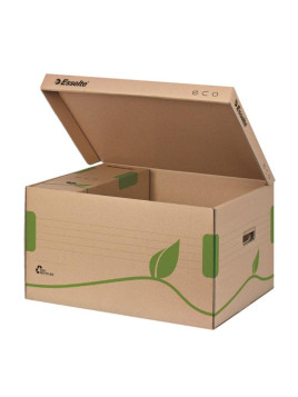 Containers écologiques pour boîtes d'archives Esselte couvercle ECO Marron - Le lot de 10