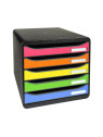 Module de classement BIG BOX EXACOMPTA 5 tiroirs - Arlequin