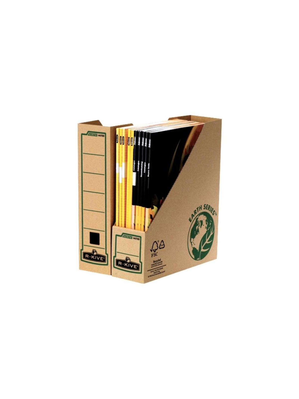 Porte-revues carton Fellowes - dos 8cm - lot de 5