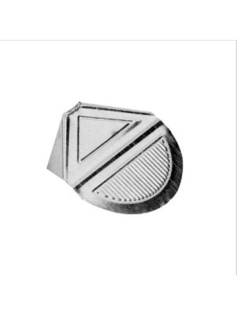 Attaches coins de lettre aluminium - La boite de 100