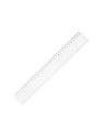 Règle plate en plastique transparente 1 biseau - 30 cm