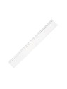 Règle plate en plastique transparente 1 biseau - 40 cm