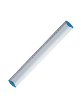 Règle plate MAPED aluminium graduée anti-bruit - 30 cm