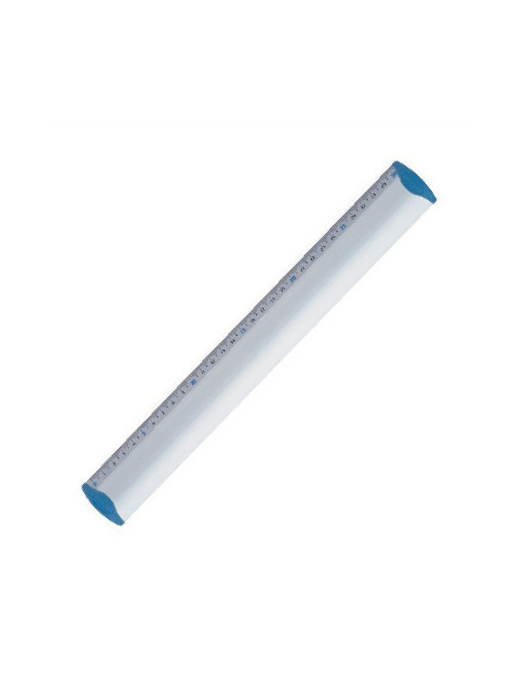 Règle plate MAPED aluminium graduée anti-bruit - 30 cm