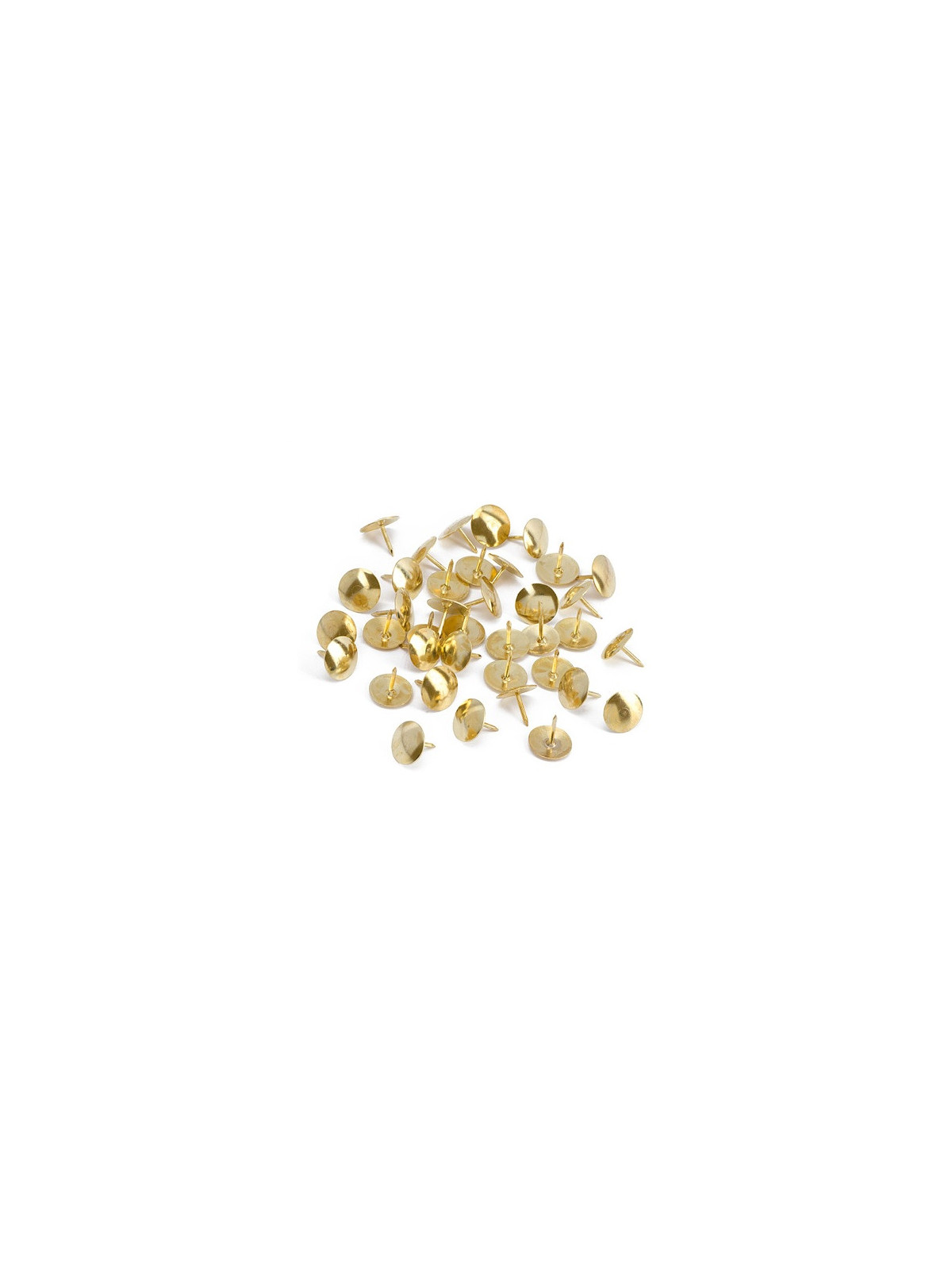 Punaises laitonnées Ø 10 mm - La boîte de 100