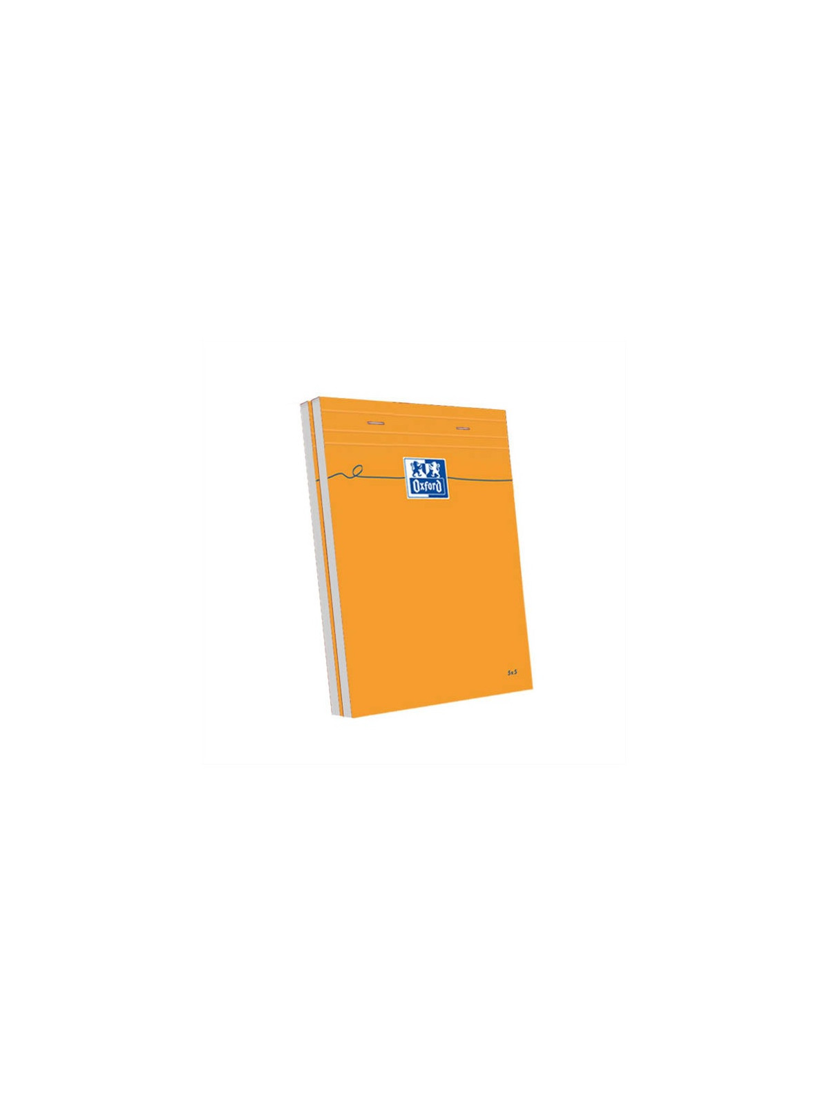 Bloc de bureau A5 OXFORD - Quadrillé 5x5 - Le lot de 2 blocs