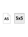 Bloc de bureau A5 OXFORD - Quadrillé 5x5 - Le lot de 2 blocs