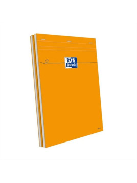 Bloc de bureau A4 OXFORD - 80 feuilles - Quadrillé 5x5 - Le lot de 2 blocs