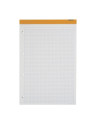 Bloc de bureau A4 OXFORD perforé - 80 feuilles - Quadrillé 5x5 - Le lot de 2 blocs