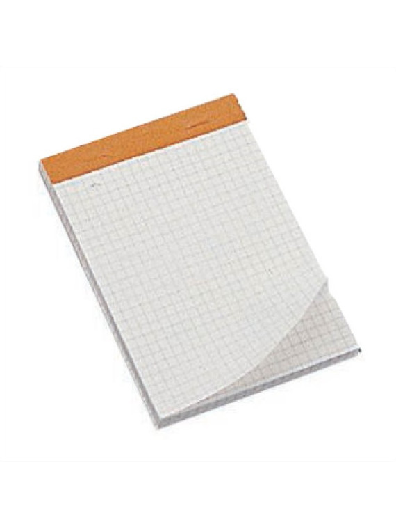 Bloc de bureau A5 sans couverture - Quadrillé 5x5 - Le lot de 5 blocs