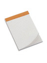 Bloc de bureau A5 sans couverture - Quadrillé 5x5 - Le lot de 5 blocs