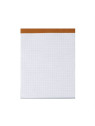 Bloc de bureau A5 sans couverture - Quadrillé 5x5 - Le lot de 5 blocs