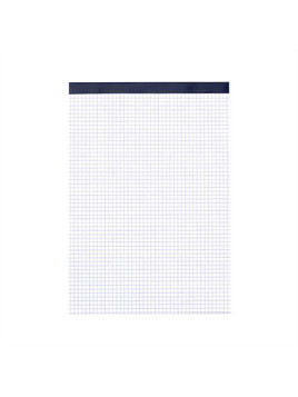 Bloc de bureau A4 sans couverture - Quadrillé 5x5 - Le lot de 5 blocs