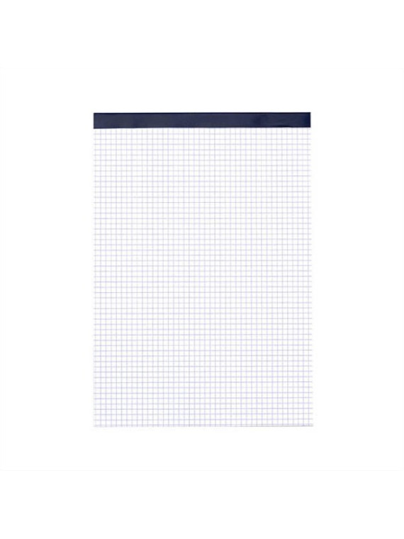 Bloc de bureau A4 sans couverture - Quadrillé 5x5 - Le lot de 5 blocs