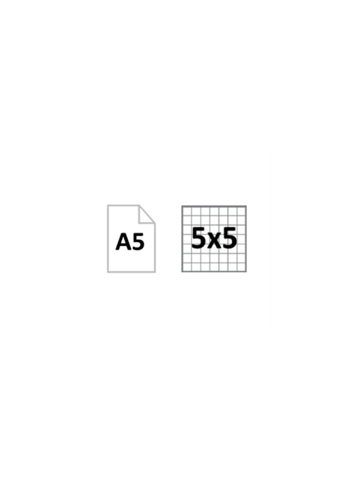 Bloc de bureau A5 Ecolabel - Quadrillé 5x5 - Le lot de 2 blocs