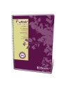 Cahier Calligraphe Forever 100% recyclé A4 - Spirales - 180 pages - Quadrillé 5x5 - 21 x 29,7 cm - Lot de 5
