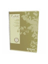 Cahier Calligraphe Forever 100% recyclé A4 - Spirales - 180 pages - Ligné 8 mm - 21 x 29,7 cm - Lot de 5