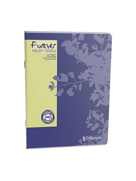 Cahier Calligraphe Forever 100% recyclé A4 - Piqûre - 96 pages - SEYES - 21 x 29,7 cm - Lot de 5