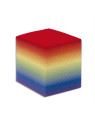 Bloc cube arc en ciel papier couleur recyclé 90g - 620 feuilles - Le bloc