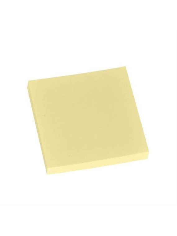 Notes POST-IT 100% recyclé 76 x 76 mm - Jaune - Lot de 6 blocs