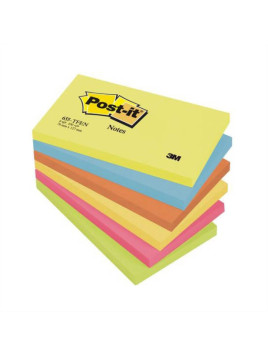 Notes POST-IT Energie 76 x 127 mm - Coloris assortis - Le lot de 6 blocs