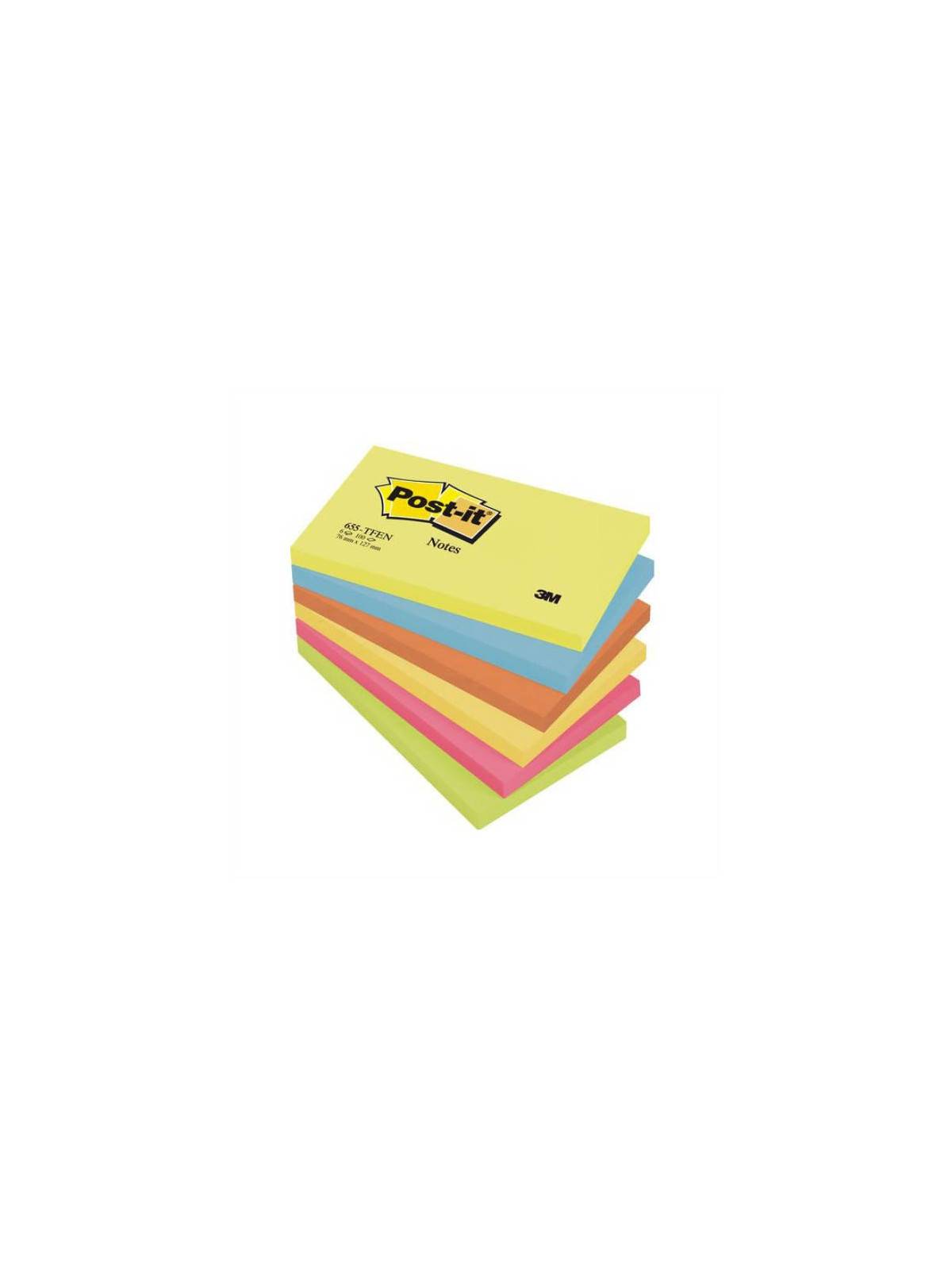 Notes POST-IT Energie 76 x 127 mm - Coloris assortis - Le lot de 6 blocs